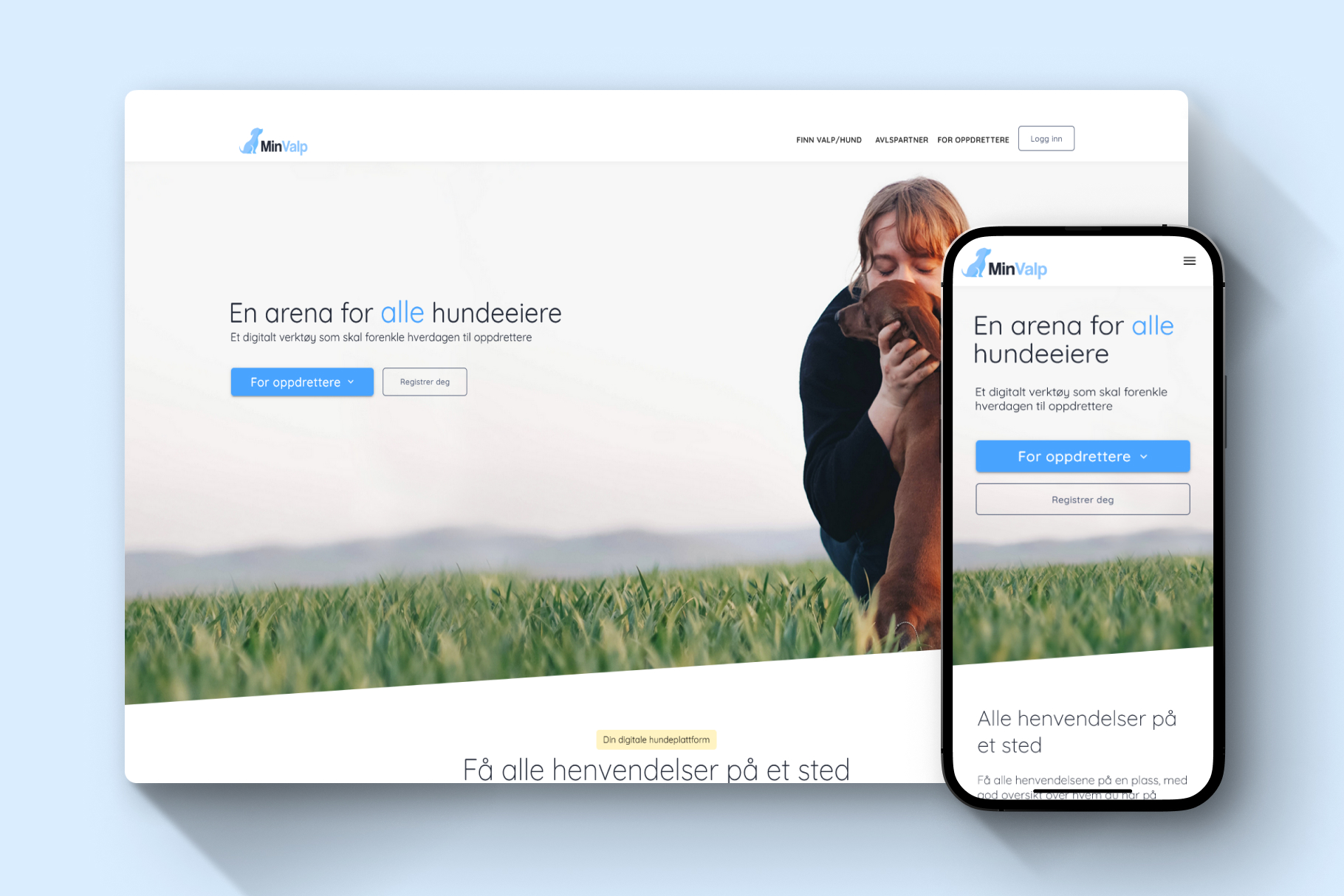 Plattform for valpekjøpere og oppdrettere